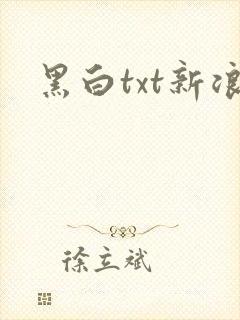 黑白txt新浪