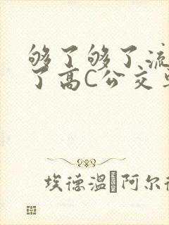够了够了流出来了高C公交车