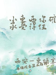 小东西你确定你承受得住