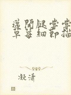 迈开腿尝尝你的草莓细节描写