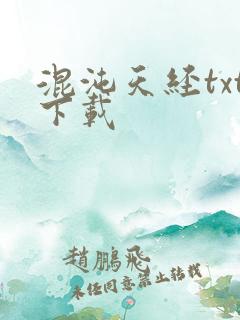 混沌天经txt下载