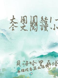 大团圆结1一6全文阅读小说