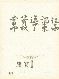 当萧逸沉往你里面放了东西小玩具