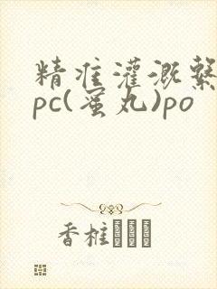 精准灌溉系统hpc(蜜丸)po