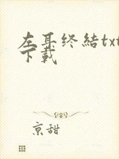 左耳终结txt下载