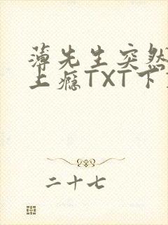 薄先生突然黏她上瘾TXT下载