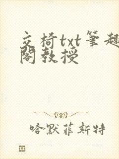 交椅txt笔趣阁教授