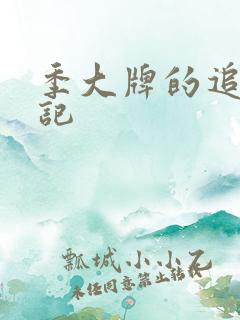 季大牌的追夫日记