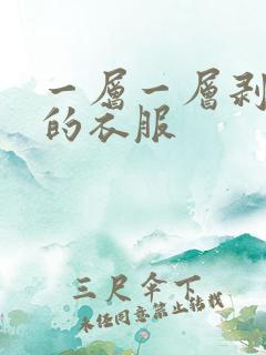 一层一层剥开我的衣服