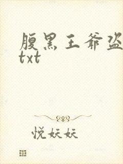 腹黑王爷盗墓妃txt