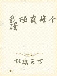 武极巅峰全文阅读