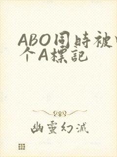 ABO同时被四个A标记