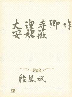 大理寺卿作者:安妮薇