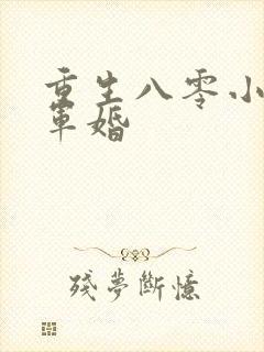 重生八零小媳妇军婚