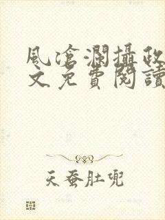 风沧澜摄政王全文免费阅读