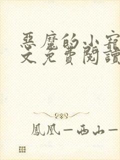 恶魔的小宠儿全文免费阅读