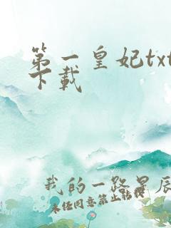 第一皇妃txt下载