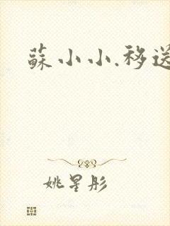 苏小小.移送