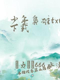 少年枭雄txt下载