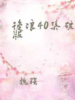 后浪40集破解版