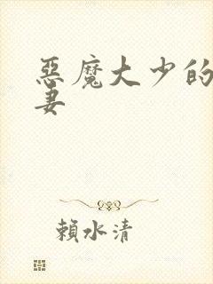 恶魔大少的小鲜妻