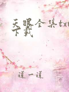 天眼全集txt下载