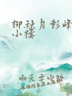 柳秋月彭峰月满小楼