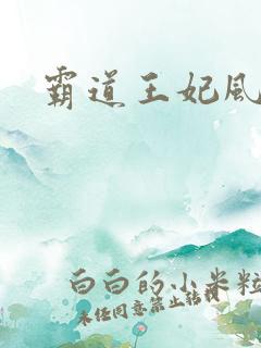 霸道王妃风流王