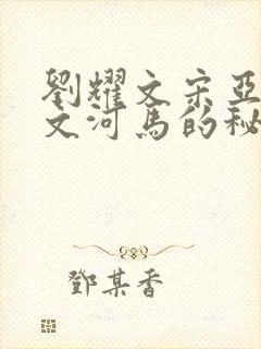 刘耀文宋亚轩车文河马的秘密河润滑油