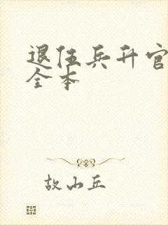 退伍兵升官记 全本