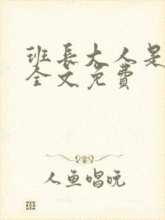 班长大人是S货全文免费