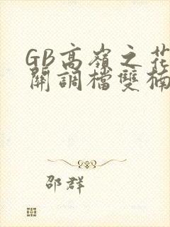 GB高岭之花开关调档双楠