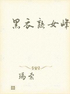 黑衣熟女峰会