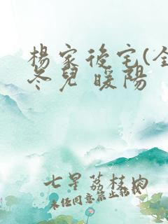 杨家后宅(全)冬儿 暖阳