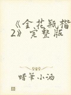 《金花瓶楷梅花2》完整版