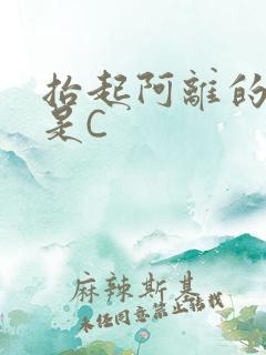 抬起阿离的腿就是C