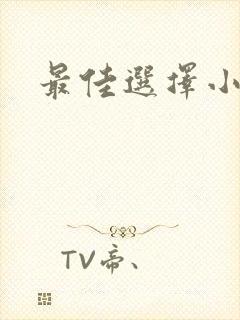 最佳选择小说