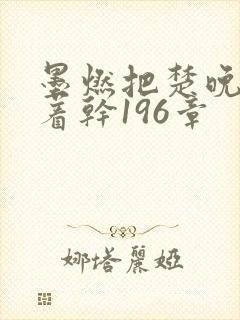 墨燃把楚晚宁按着干196章