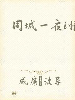 同城一夜i情