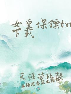 女皇保镖txt下载