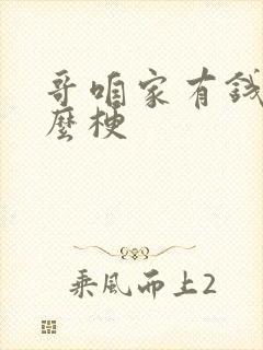 哥咱家有钱了什么梗