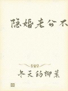 隐婚老公不节制