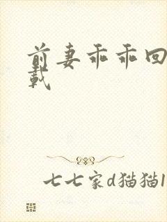 前妻乖乖回来下载