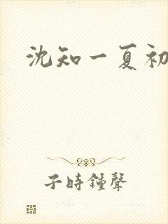 沈知一夏初禾