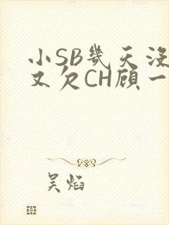 小SB几天没做又欠CH顾一成