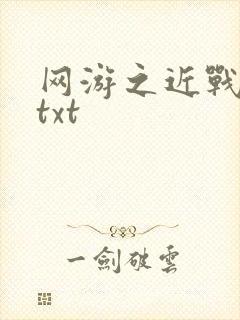网游之近战法师txt