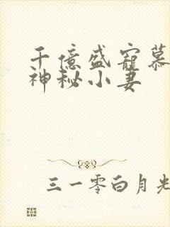 千亿盛宠慕少的神秘小妻