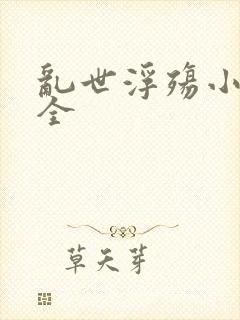 乱世浮殇小说大全