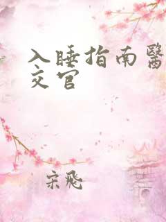 入睡指南医生外交官