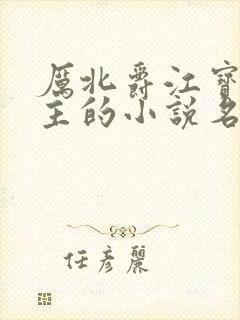 厉北爵江宝宝男主的小说名字
